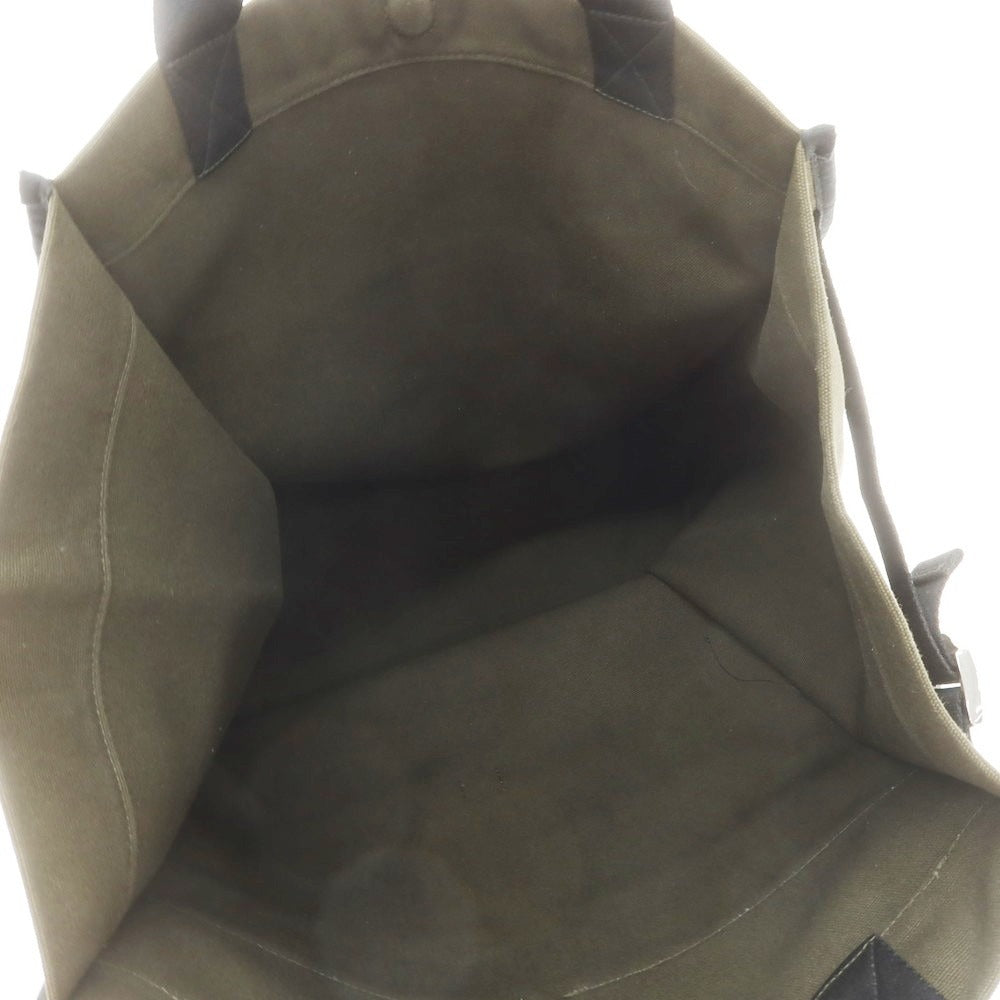 【中古】ウォントレスエッシェンシャルデラヴィ Want Les Essentiels de la Vie キャンバス トートバッグ ダークオリーブ【 状態ランクA 】【 メンズ 】[EPD]