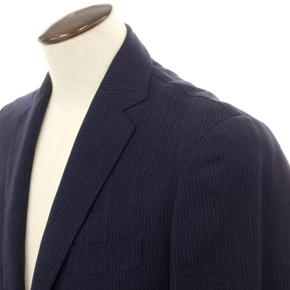 [Used] STILE LATINO Wool Striped Tailored Jacket Navy [50] [Condition Rank D] [Men&