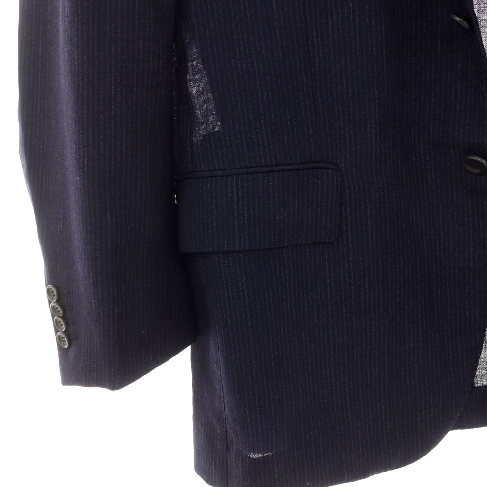 [Used] STILE LATINO Wool Striped Tailored Jacket Navy [50] [Condition Rank D] [Men&