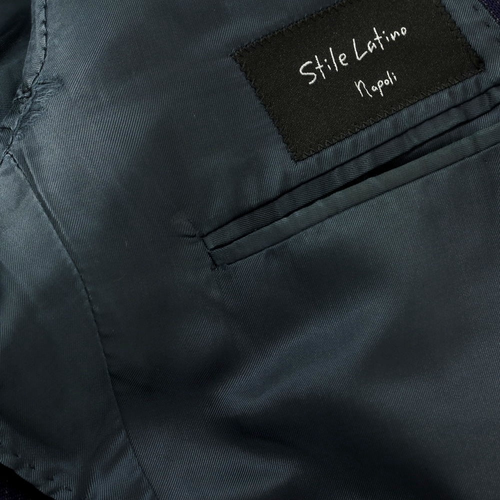 [Used] STILE LATINO Wool Striped Tailored Jacket Navy [50] [Condition Rank D] [Men&