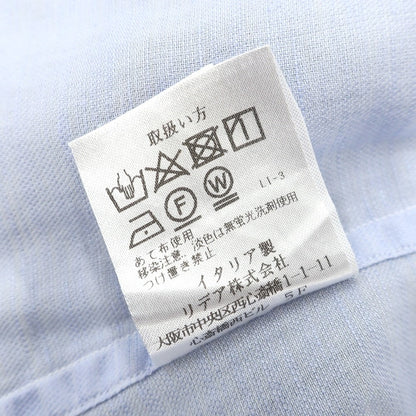 [Used] Frye Cotton Linen Semi-Wide Collar Dress Shirt Light Blue [38] [Condition Rank C] [Men&