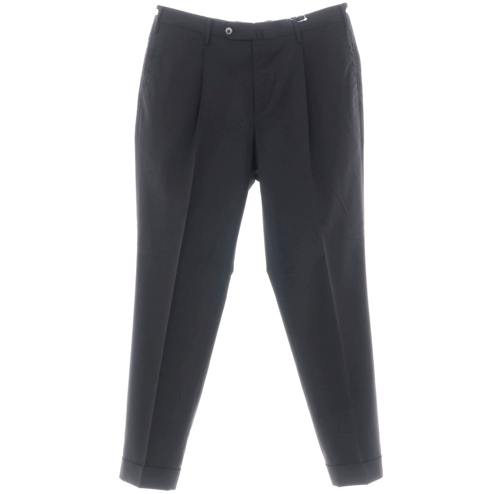 [Used] PT Torino PT TORINO TECHNO WASHABLE WOOL Stretch Polyester Wool Dress Slacks Pants Black [48] [Condition Rank D] [Men&