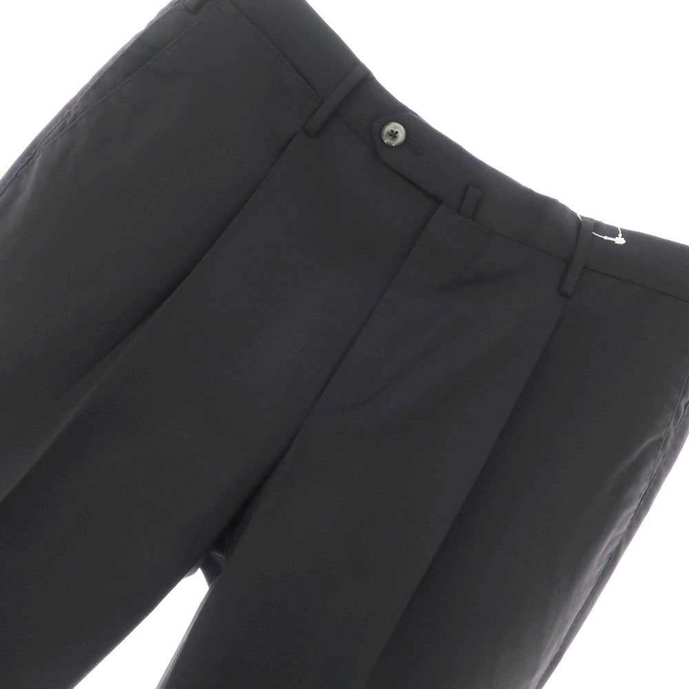 [Used] PT Torino PT TORINO TECHNO WASHABLE WOOL Stretch Polyester Wool Dress Slacks Pants Black [48] [Condition Rank D] [Men&