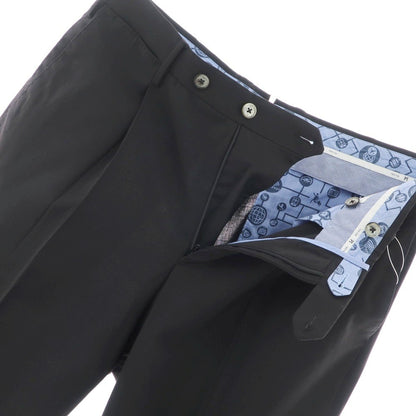 [Used] PT Torino PT TORINO TECHNO WASHABLE WOOL Stretch Polyester Wool Dress Slacks Pants Black [48] [Condition Rank D] [Men&