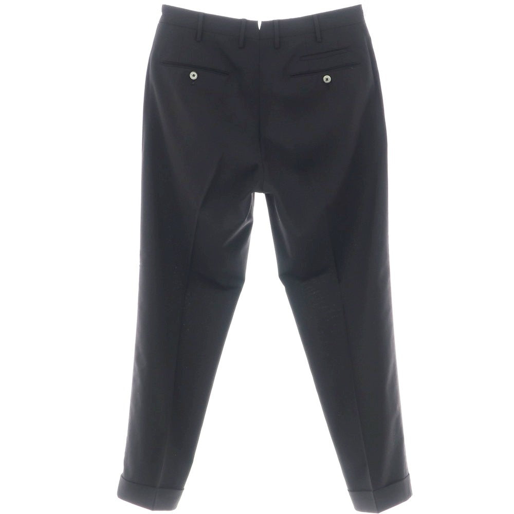 [Used] PT Torino PT TORINO TECHNO WASHABLE WOOL Stretch Polyester Wool Dress Slacks Pants Black [48] [Condition Rank D] [Men&