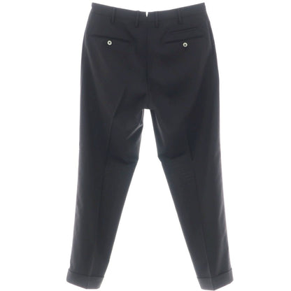 [Used] PT Torino PT TORINO TECHNO WASHABLE WOOL Stretch Polyester Wool Dress Slacks Pants Black [48] [Condition Rank D] [Men&