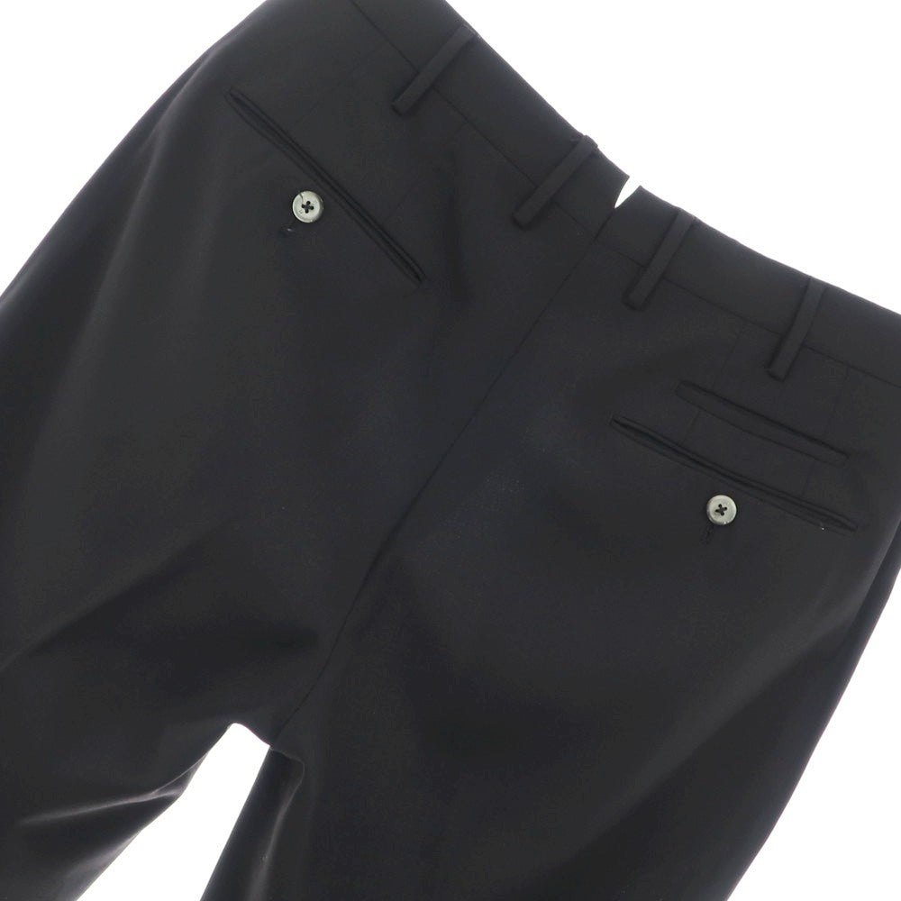 [Used] PT Torino PT TORINO TECHNO WASHABLE WOOL Stretch Polyester Wool Dress Slacks Pants Black [48] [Condition Rank D] [Men&