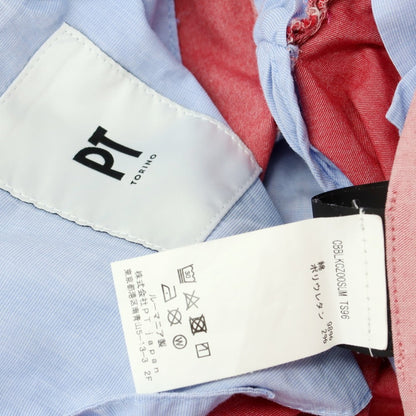 [Used] PT TORINO BERMUDA stretch cotton shorts, red x white [48] [Condition rank B] [Men&