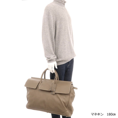 【中古】アカーテ ACATE OSTRO シュリンクレザー フラップ ボストンバッグ トーブ【 状態ランクC 】【 メンズ 】