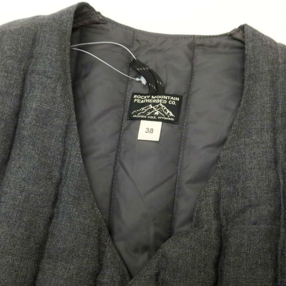 【中古】ロッキーマウンテンフェザーベッド Rocky Mountain FeatherBed ウール ダウンベスト ジレ グレー【 38 】【 状態ランクB 】【 メンズ 】