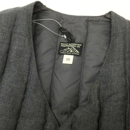 【中古】ロッキーマウンテンフェザーベッド Rocky Mountain FeatherBed ウール ダウンベスト ジレ グレー【 38 】【 状態ランクB 】【 メンズ 】