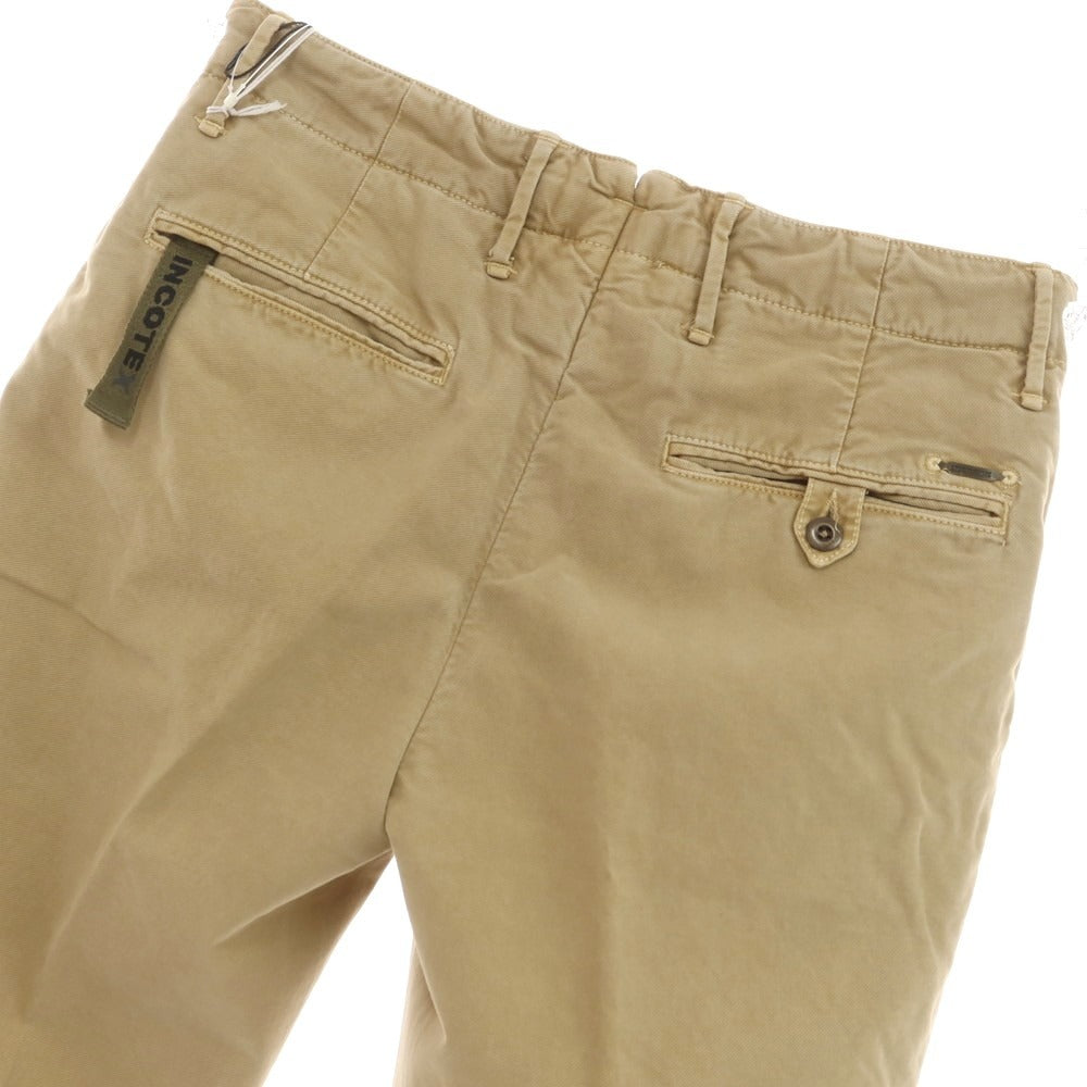 [New Outlet] INCOTEX SLIM FIT Stretch Cotton Chino Pants Beige [31] [Condition Rank N-] [Men&
