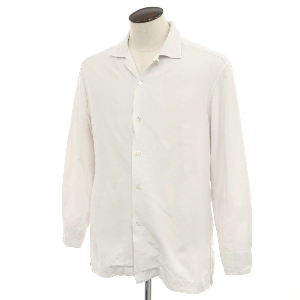[Used] PERIOD FEATURES Cotton Open Collar Casual Shirt Off White [3] [Condition Rank B] [Men&