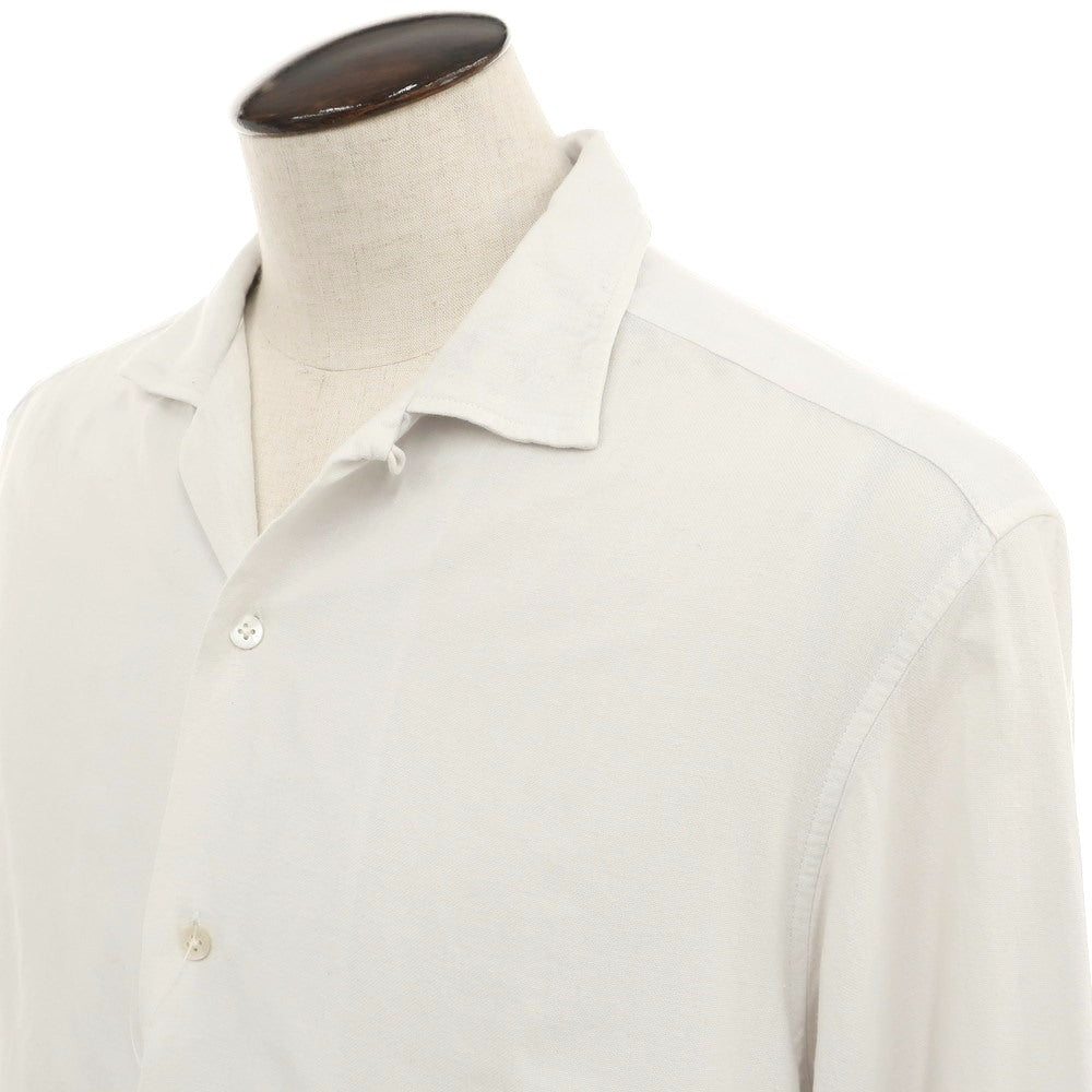 [Used] PERIOD FEATURES Cotton Open Collar Casual Shirt Off White [3] [Condition Rank B] [Men&