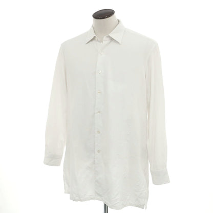 [Used] PERIOD FEATURES Cotton Regular Collar Casual Shirt White [3] [Condition Rank B] [Men&
