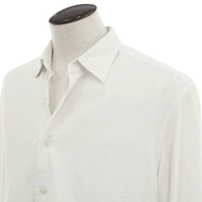 [Used] PERIOD FEATURES Cotton Regular Collar Casual Shirt White [3] [Condition Rank B] [Men&