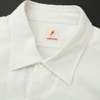 [Used] PERIOD FEATURES Cotton Regular Collar Casual Shirt White [3] [Condition Rank B] [Men&