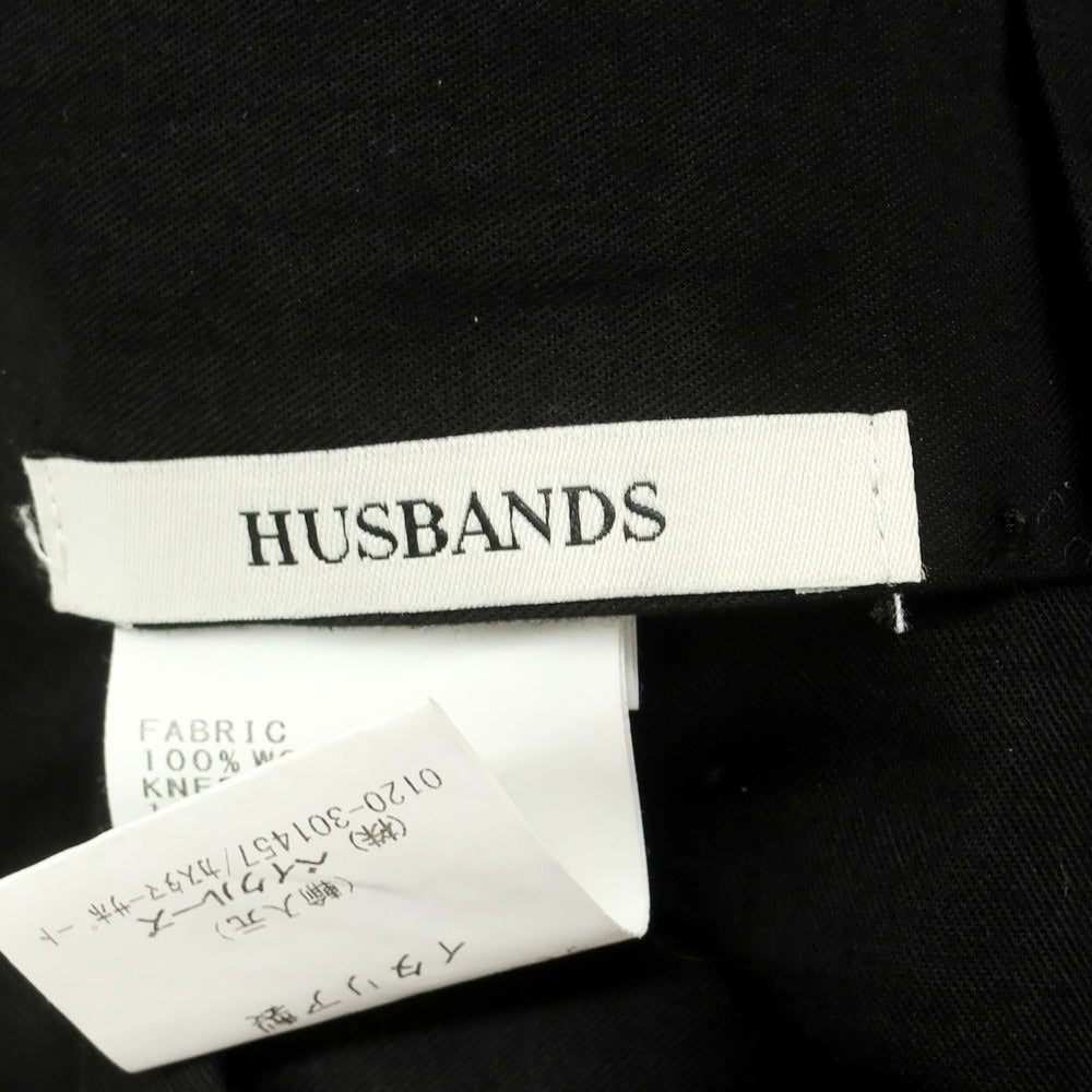 [Used] HUSBANDS wool casual slacks pants, black [40] [Condition rank B] [Men&