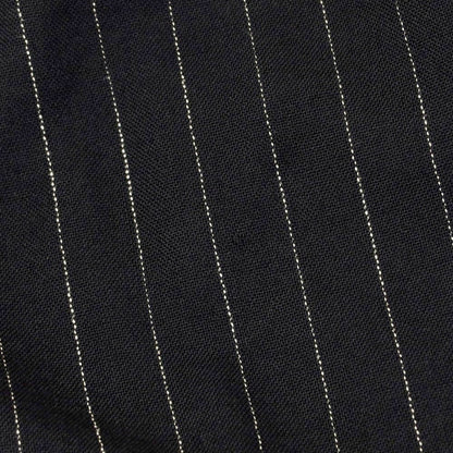 [Used] AMC Wool Linen Pinstripe Casual Slacks Pants Dark Navy x White [52] [Condition Rank B] [Men&