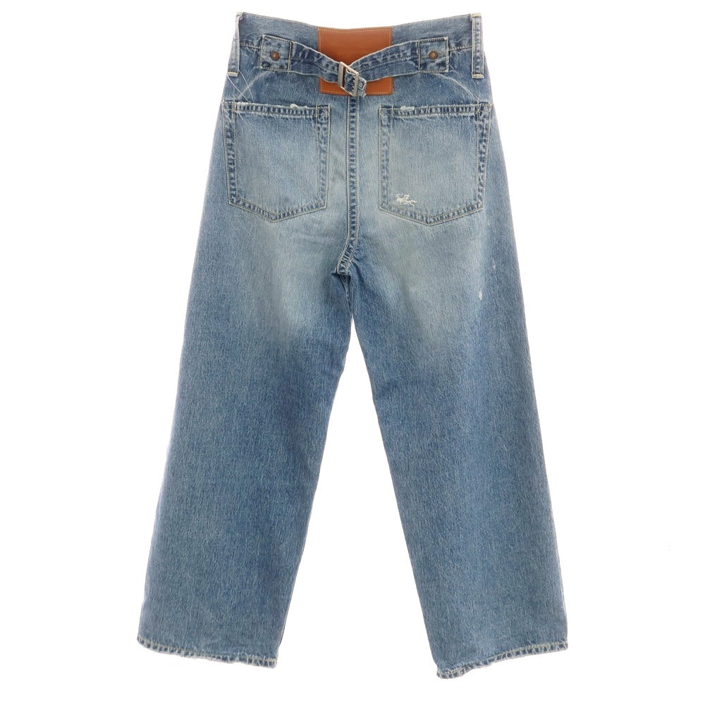 [Used] KOOKY ZOO Damaged &amp;amp; Repaired Cotton Jeans Denim Pants Blue Indigo [2] [Condition Rank B] [Men&