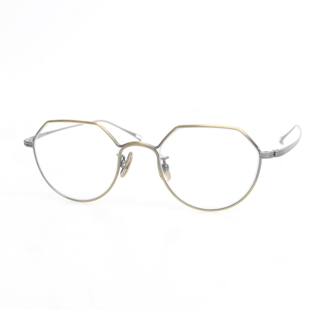 【中古】ユウイチ トヤマ YUICHI TOYAMA U-148 Ludwig チタン メガネ アンティークゴールドxメタルグレー【 48□19 145 】【 状態ランクA 】【 メンズ 】