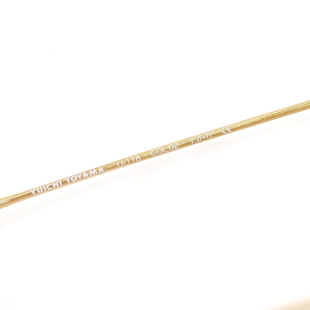 【中古】ユウイチ トヤマ YUICHI TOYAMA U-118 Telly チタン メガネ ブラウンxローズゴールド【 47□21 150 】【 状態ランクA 】【 メンズ 】
