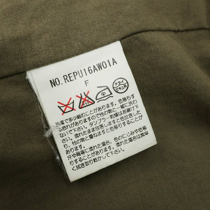 【中古】リパーパス RE-PURPOSE コットン ミリタリージャケット オリーブ【 F 】【 状態ランクC 】【 メンズ 】