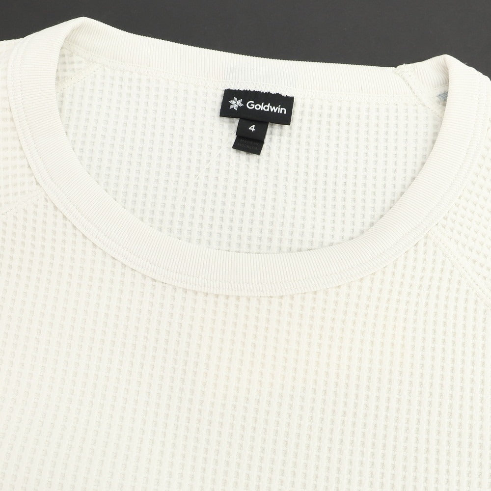 [Used] GOLDWIN Polyester Crew Neck Long Sleeve T-Shirt White [4] [Condition Rank B] [Men&