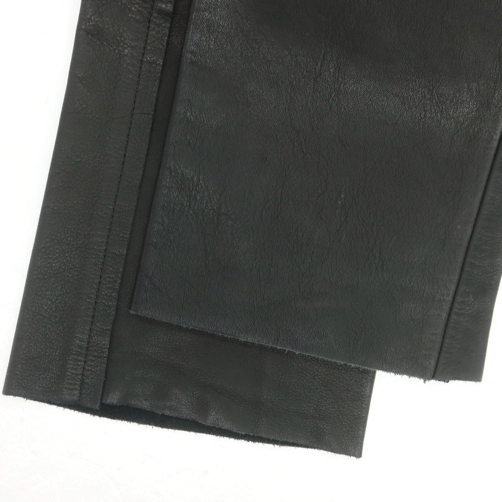 【中古】サスクワァッチファブリックス SASQUATCHfabrix. カウレザー 5ポケットパンツ ブラック【サイズS】【 状態ランクC 】【 メンズ 】[DPD]