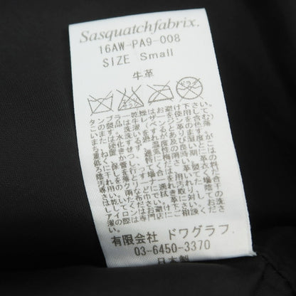【中古】サスクワァッチファブリックス SASQUATCHfabrix. カウレザー 5ポケットパンツ ブラック【 S 】【 状態ランクC 】【 メンズ 】