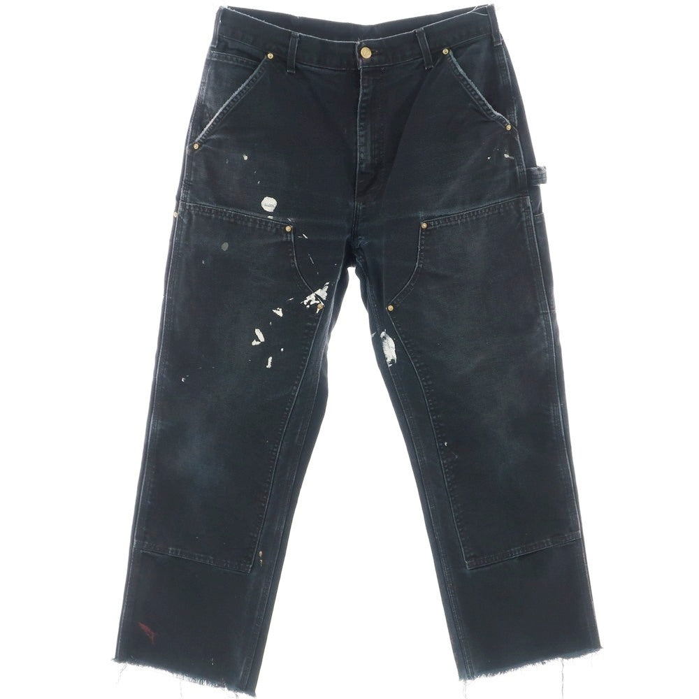 [Used] Carhartt Cotton Work Pants, Black [No size indicated (L)] [Condition Rank D] [Men&