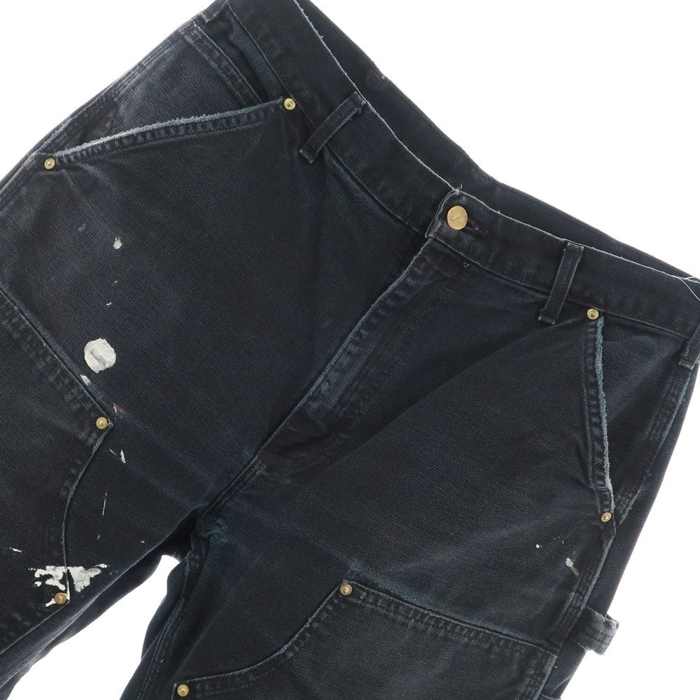 [Used] Carhartt Cotton Work Pants, Black [No size indicated (L)] [Condition Rank D] [Men&