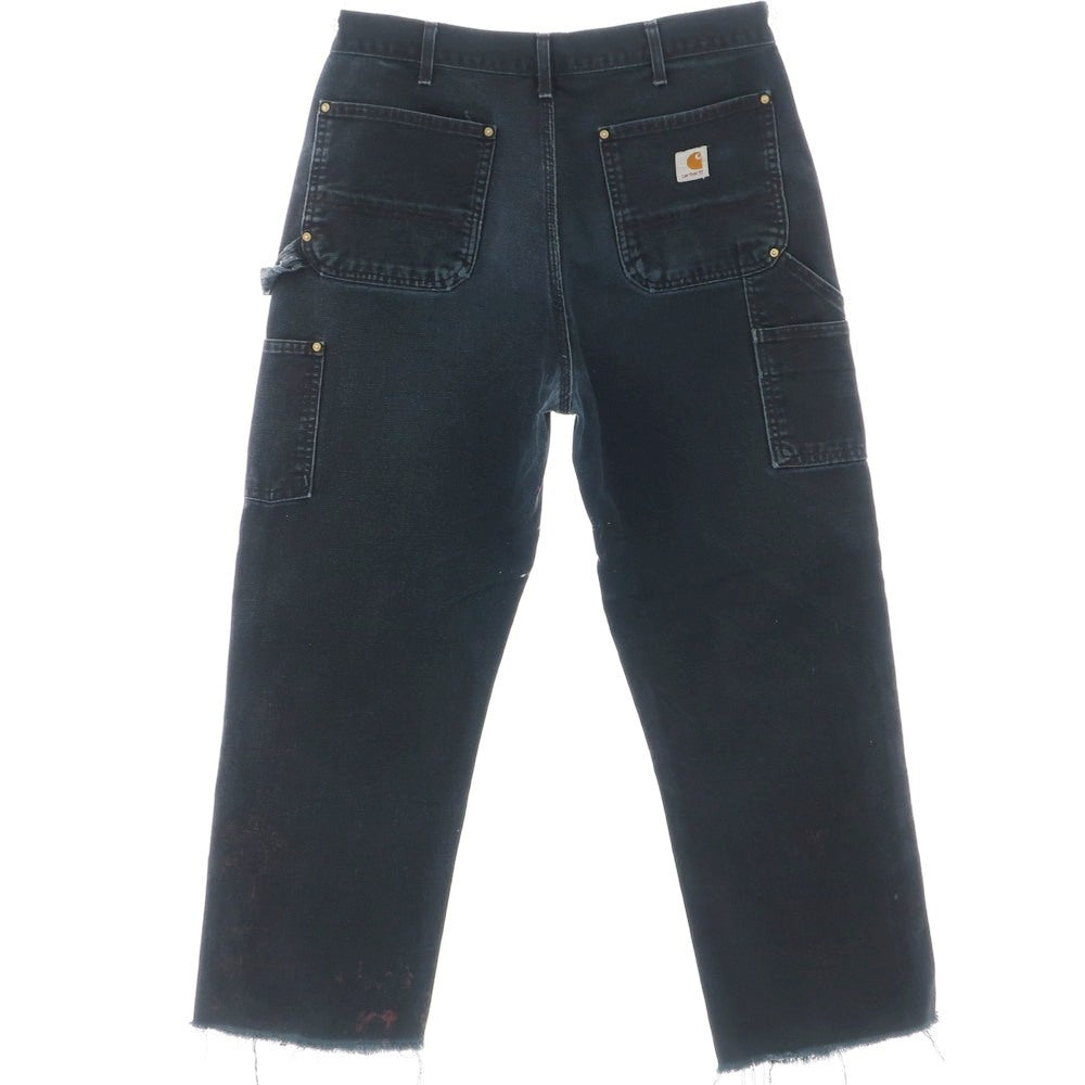 [Used] Carhartt Cotton Work Pants, Black [No size indicated (L)] [Condition Rank D] [Men&