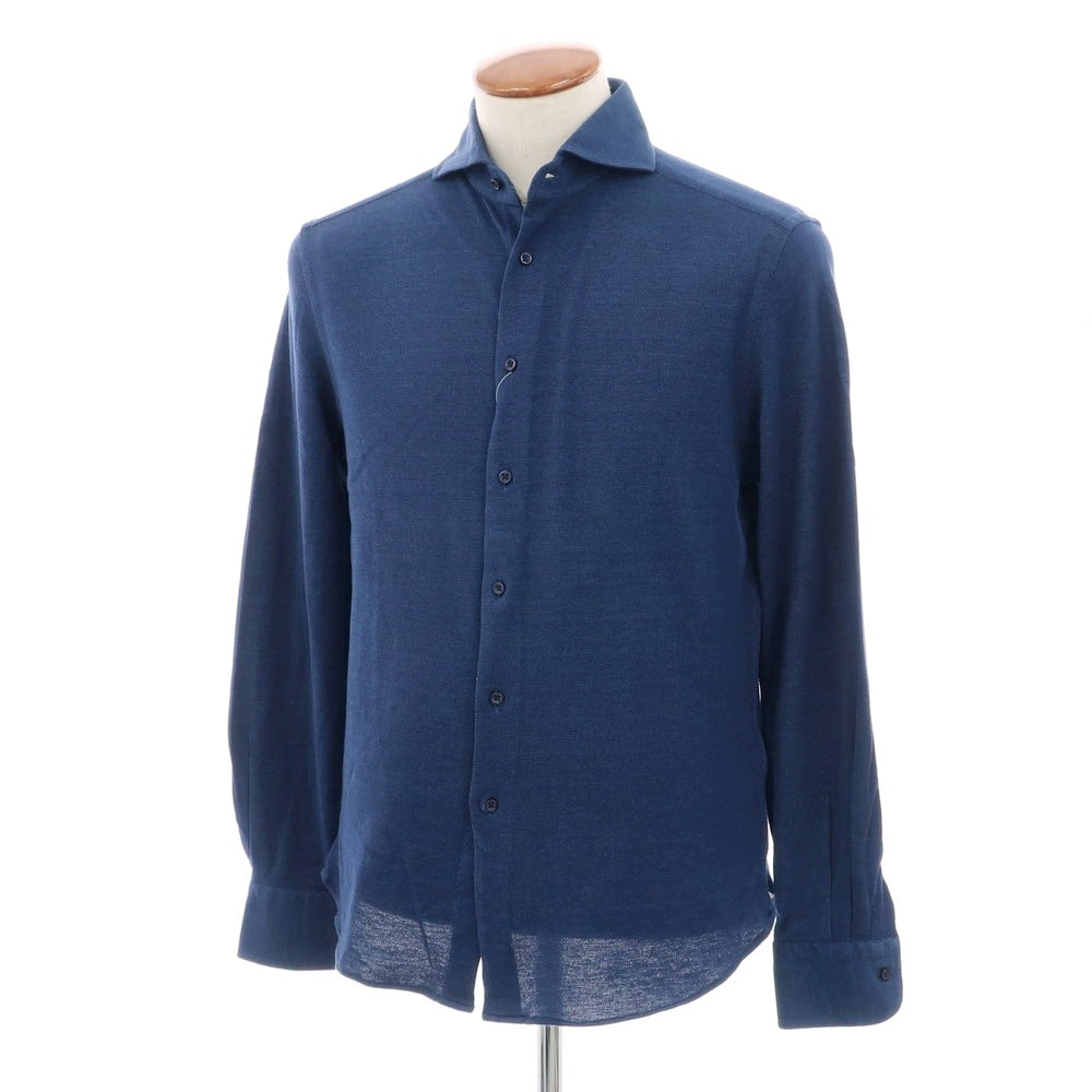 [Used] GUY ROVER Cotton Pique Casual Shirt Navy [M] [Condition Rank C] [Men&