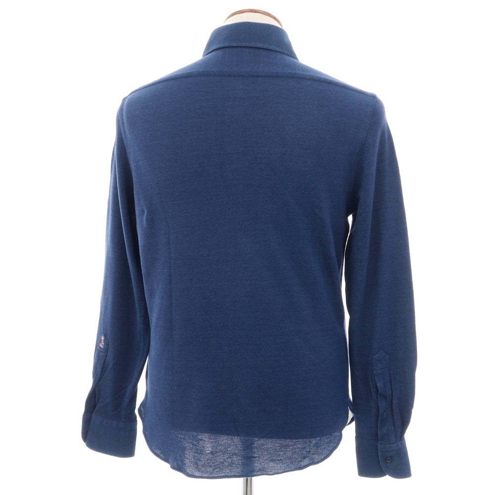 [Used] GUY ROVER Cotton Pique Casual Shirt Navy [M] [Condition Rank C] [Men&