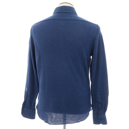 [Used] GUY ROVER Cotton Pique Casual Shirt Navy [M] [Condition Rank C] [Men&
