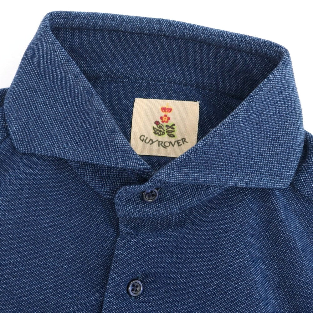 [Used] GUY ROVER Cotton Pique Casual Shirt Navy [M] [Condition Rank C] [Men&