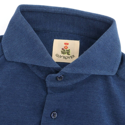 [Used] GUY ROVER Cotton Pique Casual Shirt Navy [M] [Condition Rank C] [Men&