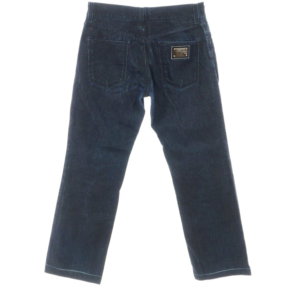 【中古】ドルチェアンドガッバーナ DOLCE&amp;GABBANA コットン デニムパンツ ネイビー【 48 】【 状態ランクC 】【 メンズ 】