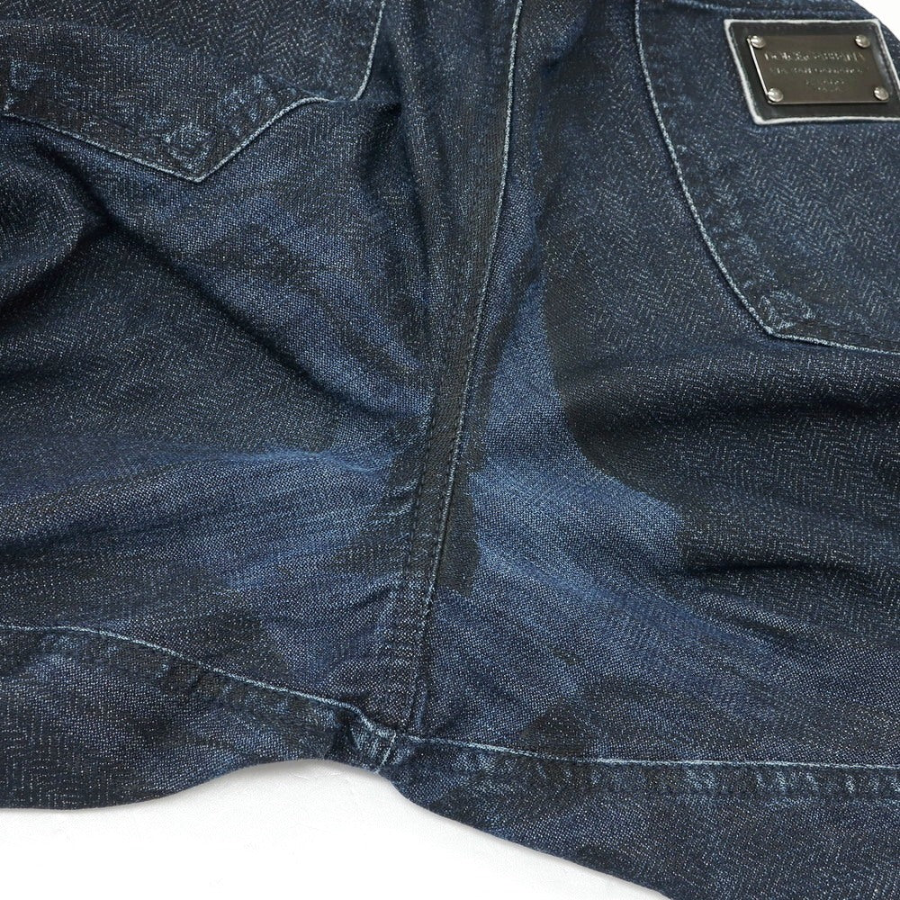【中古】ドルチェアンドガッバーナ DOLCE&amp;GABBANA コットン デニムパンツ ネイビー【 48 】【 状態ランクC 】【 メンズ 】