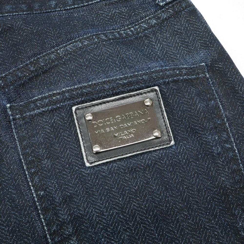 【中古】ドルチェアンドガッバーナ DOLCE&amp;GABBANA コットン デニムパンツ ネイビー【 48 】【 状態ランクC 】【 メンズ 】