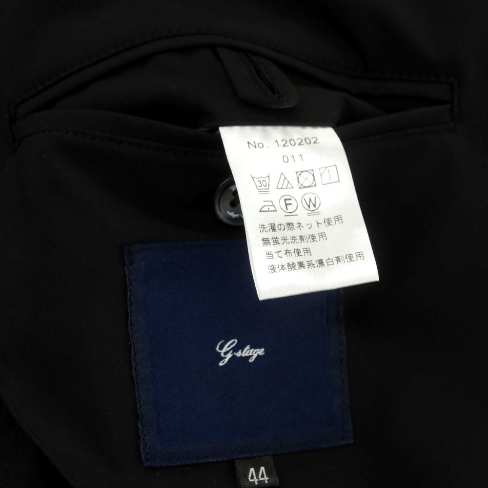 【中古】ジーステージ g-stage ポリエステル セットアップ スーツ ブラック【 44/44 】【 状態ランクB 】【 メンズ 】 [CPD]