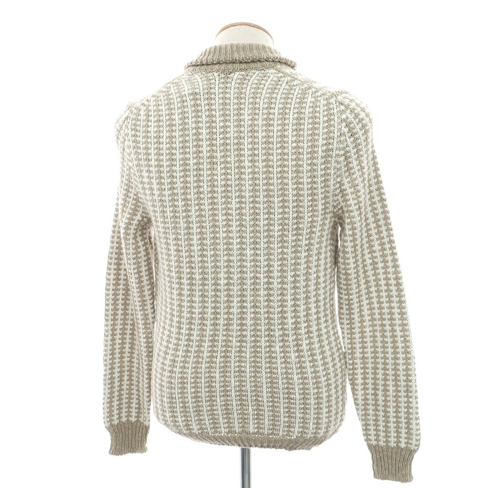 [Used] Drumohr Cotton Linen Cardigan Beige x White [44] [Condition Rank B] [Men&