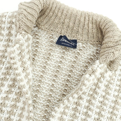 [Used] Drumohr Cotton Linen Cardigan Beige x White [44] [Condition Rank B] [Men&