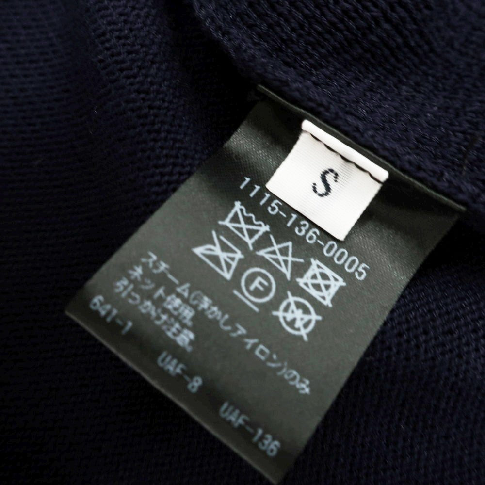 [Used] SOVEREIGN high gauge cotton rayon knit double-breasted jacket-style cardigan navy [S] [Condition rank B] [Men&