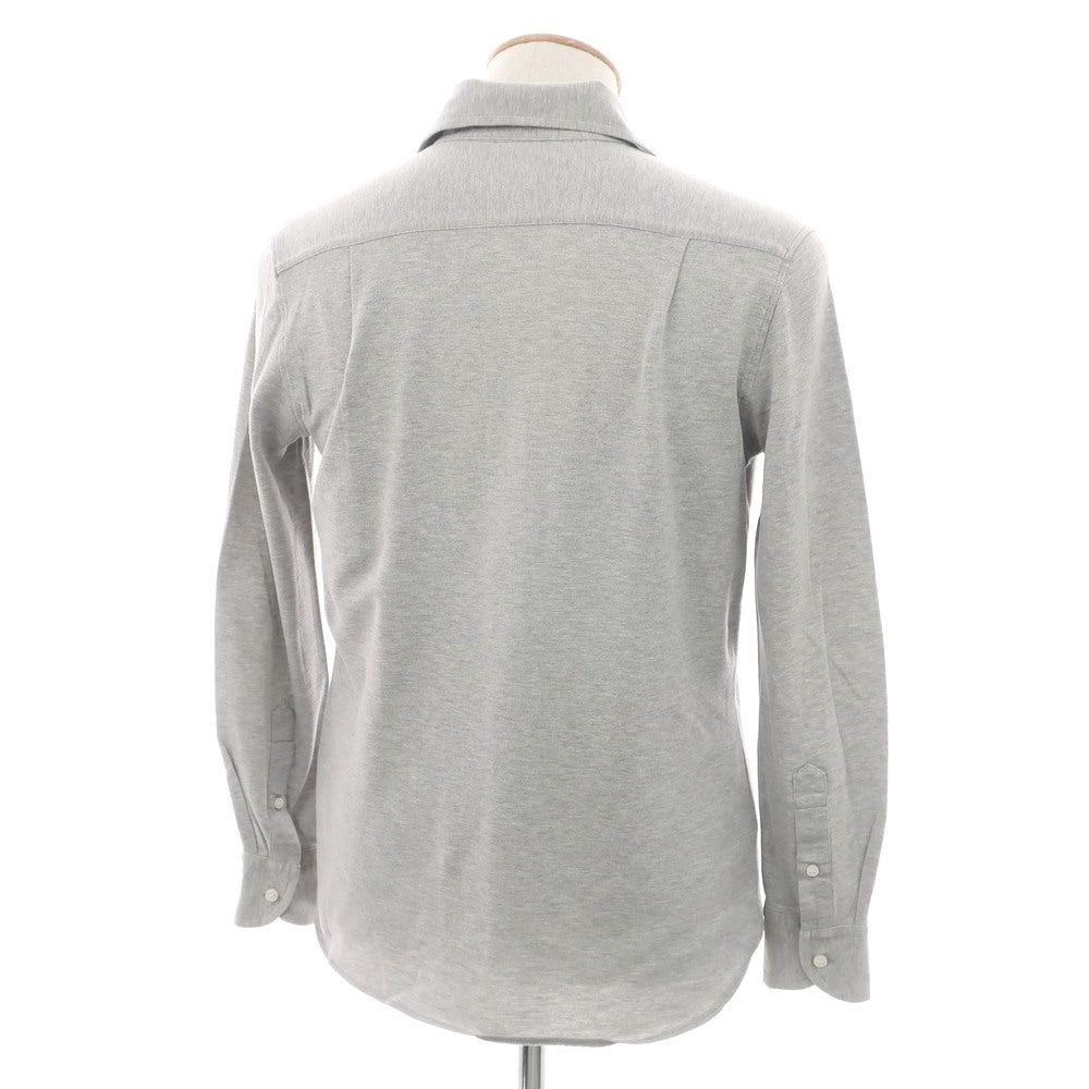 [Used] SENTINEL Stretch Cotton Pique Casual Shirt, Gray [44] [Condition Rank B] [Men&
