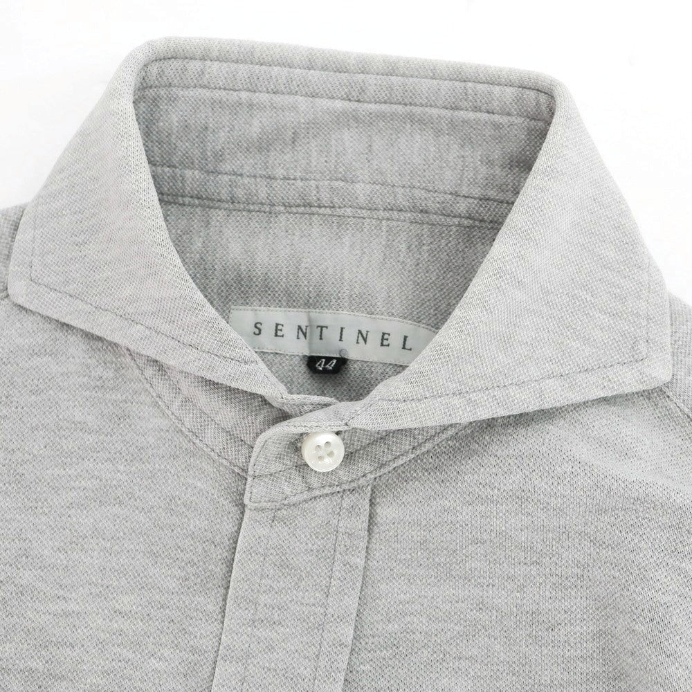 [Used] SENTINEL Stretch Cotton Pique Casual Shirt, Gray [44] [Condition Rank B] [Men&