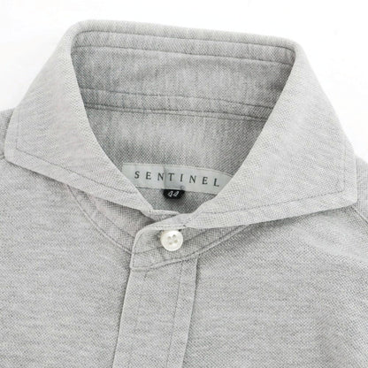 [Used] SENTINEL Stretch Cotton Pique Casual Shirt, Gray [44] [Condition Rank B] [Men&