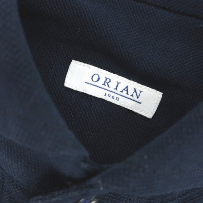 [Used] ORIAN Cotton Pique Long Sleeve Polo Shirt Navy [37] [Condition Rank B] [Men&