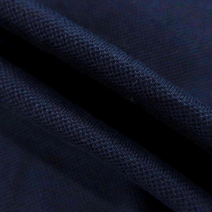 [Used] ORIAN Cotton Pique Long Sleeve Polo Shirt Navy [37] [Condition Rank B] [Men&